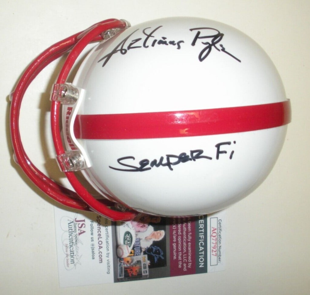 Mini Football Helmet Signed by Artimus Pyle Lynyrd Skynyrd JSA COA (1 of 2)