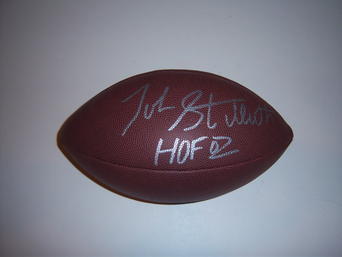Autographed Football with COA by John Stallworth Pittsburgh Steelers Hall of Fame 2002 (1 of 1)