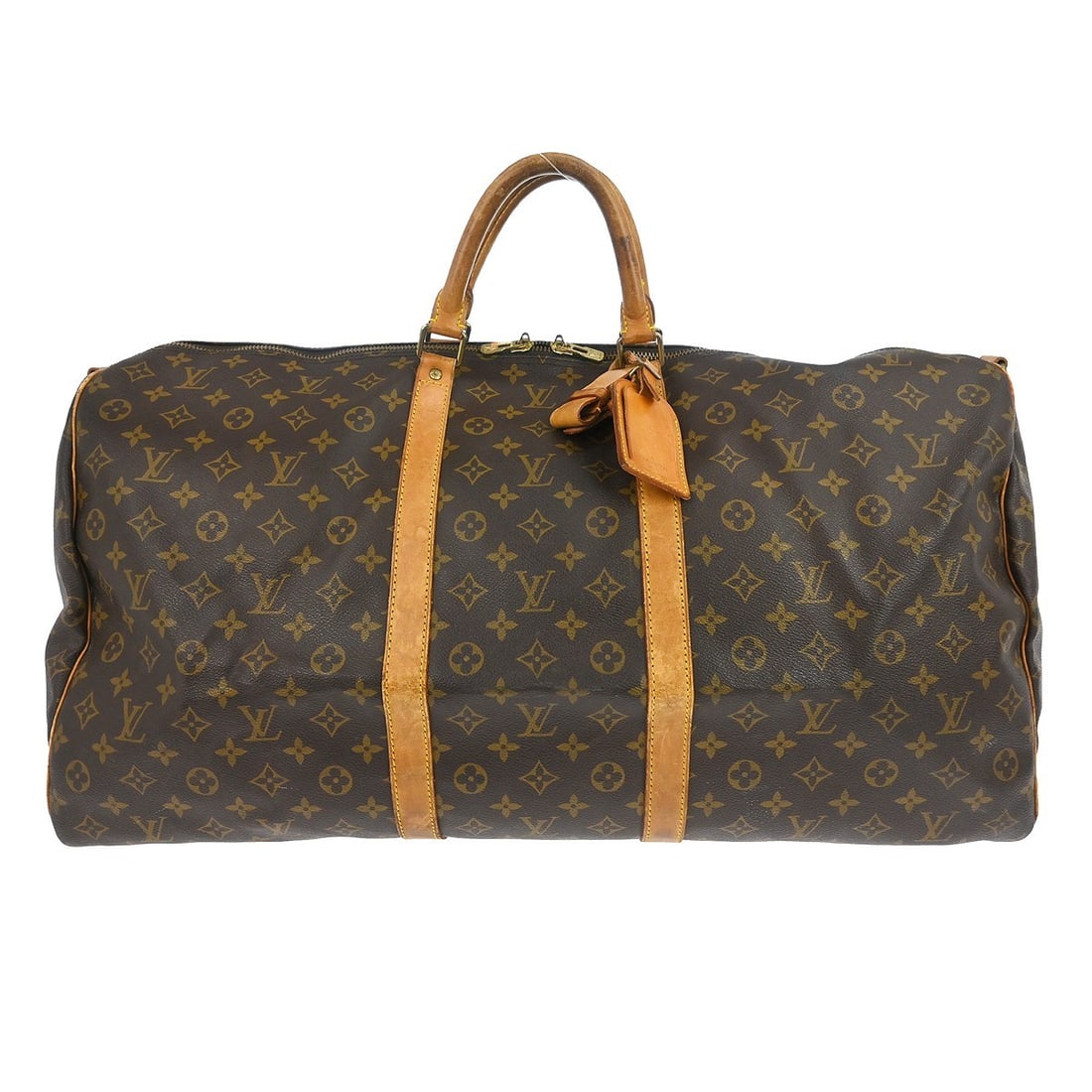 Louis Vuitton Keepall Bandouliere 60 Monogram Canvas Extra Large Travel Duffle Bag: Louis Vuitton Keepall Bandouliere 60 Monogram Canvas Extra Large Travel Duffle Bag This Louis Vuitton Keepall Bandouliiere 60 duffle bag features the iconic Monogram canvas leather exterior in brown. 