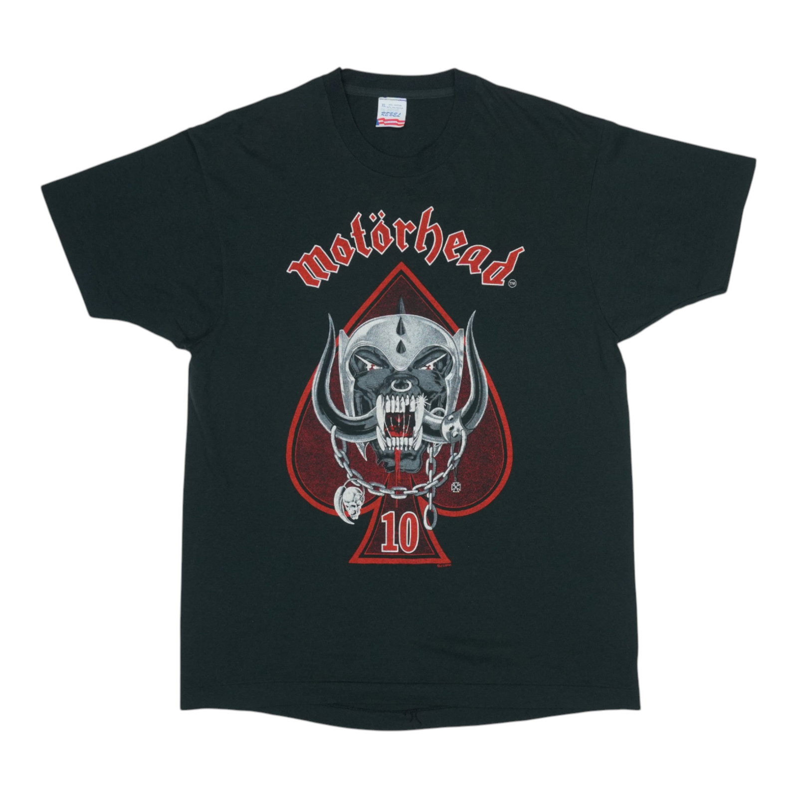 Vintage 1985 Motorhead Tour T Shirt 10th Anniversary Black 50 50 Poly Cotton (1 of 5)