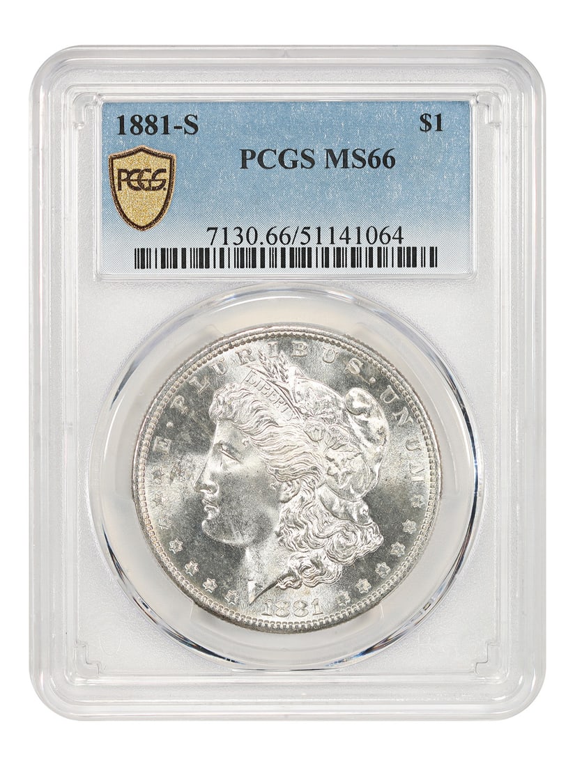 PCGS MS66 1881 San Francisco Morgan Silver Dollar (1 of 5)
