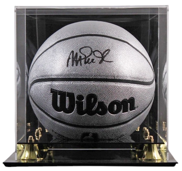 Magic Johnson Signed Silver Wilson Basketball with BAS Authentication: Magic Johnson Signed Silver Wilson Basketball with BAS Authentication This authentic silver Wilson basketball, signed by Magic Johnson, is a must-have for any Los Angeles Lakers fan. The ball comes wi