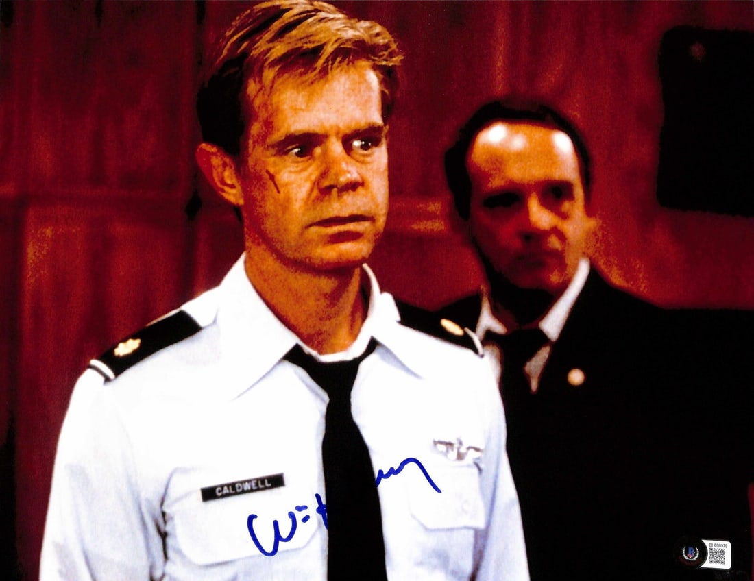 11x14 Photo Signed by William H Macy as Major Caldwell Air Force One Beckett Authenticated: 11x14 Photo Signed by William H Macy as Major Caldwell Air Force One Beckett Authenticated This is an 11x14 photograph autographed by William H. Macy, who portrayed Major Caldwell in the film Air Forc
