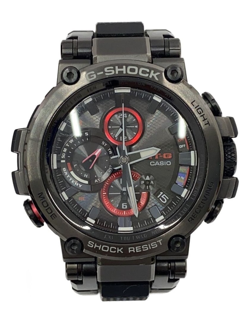Casio G Shock MTG B1000B 1AJF Black Rubber Wristwatch: Casio G Shock MTG B1000B 1AJF Black Rubber Wristwatch This CASIO G-SHOCK MTG-B1000B-1AJF men's wristwatch features a durable rubber band and a black case. Made in Japan, this pre-owned watch is graded