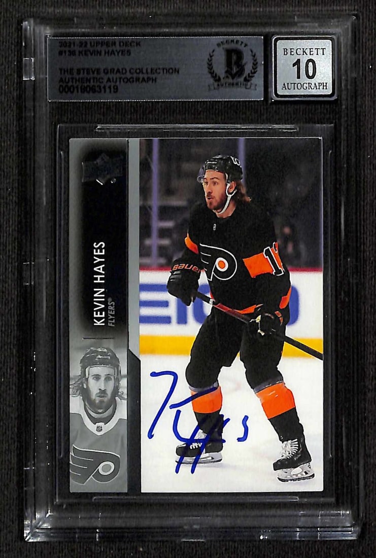 Kevin Hayes Signed 2021-22 Upper Deck Auto 10 Flyers Card Beckett Authenticated (1 of 1)