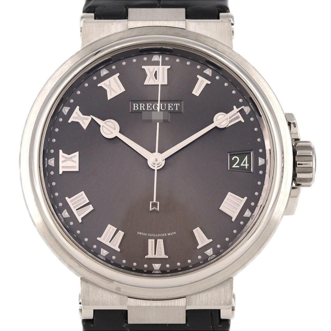 Breguet Marine TI Titanium Automatic Wristwatch 40mm Box Strap (1 of 8)