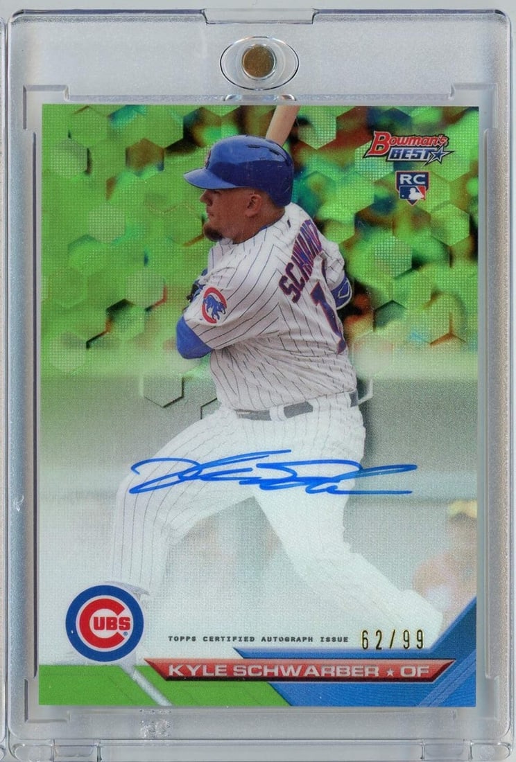 2016 Bowman Best Kyle Schwarber #B16-KS Autographed Rookie Card /99 (1 of 2)