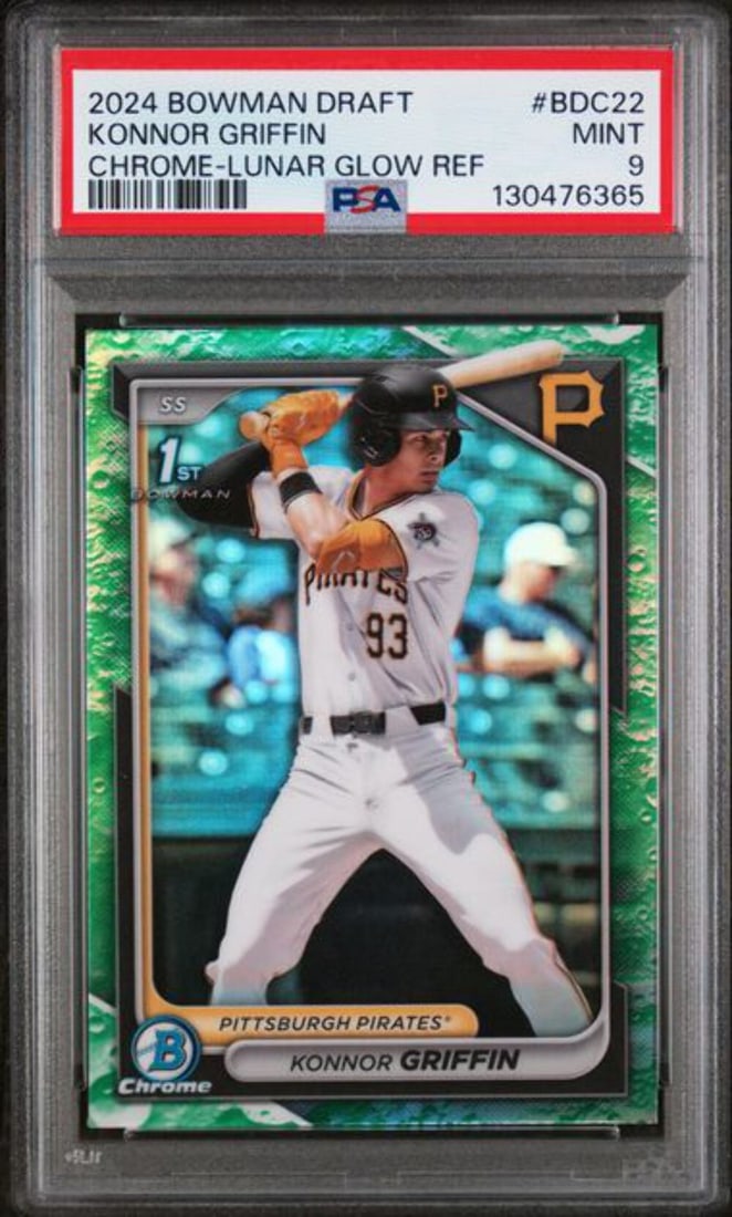 PSA 9 Bowman Draft Konnor Griffin Chrome Lunar Rookie Card 2024 #BDC22 (1 of 2)