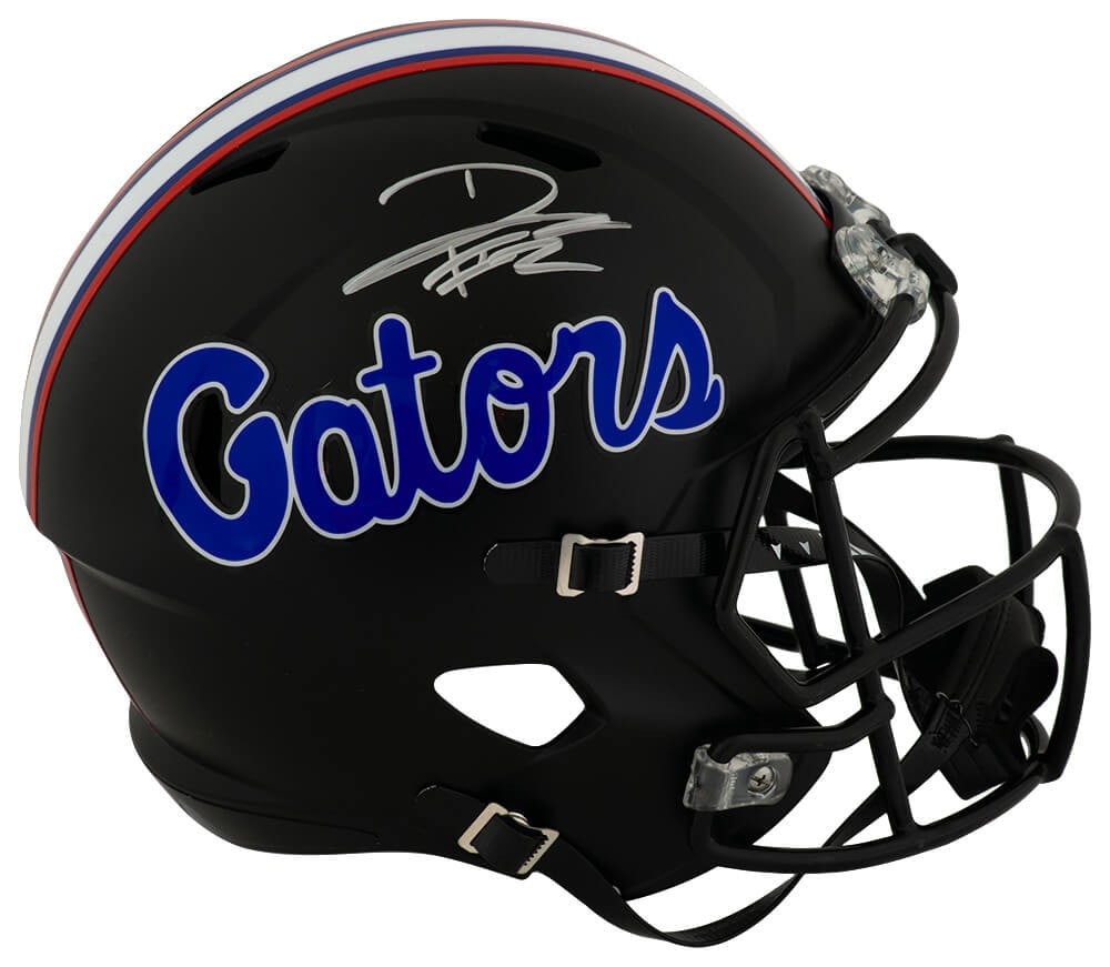 DJ Lagway Signed Florida Gators Black Riddell Full Size Helmet with COA (1 of 1)