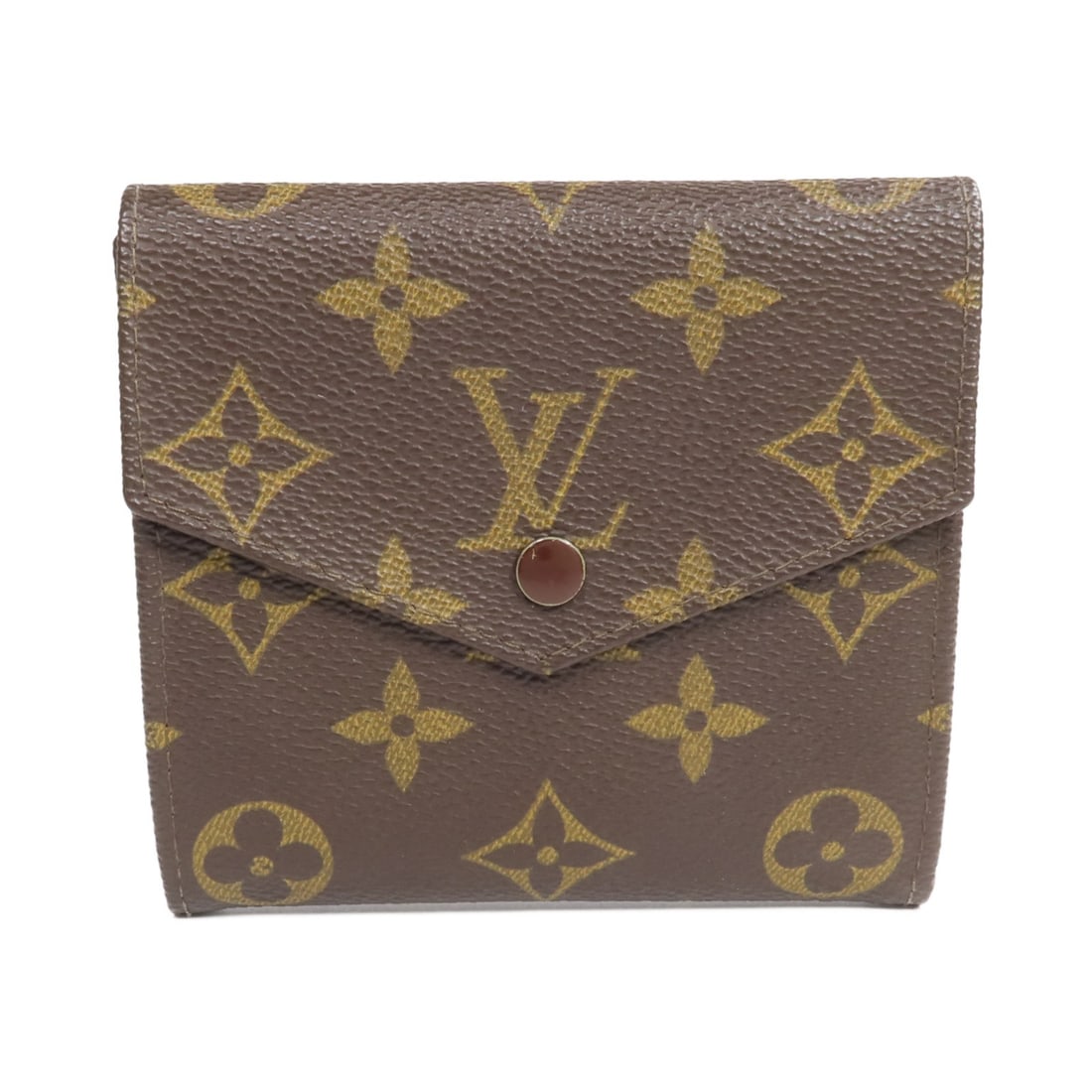 Monogram Bi-fold Wallet with Gold Tone Hardware by Louis Vuitton M61660: Monogram Bi-fold Wallet with Gold Tone Hardware by Louis Vuitton M61660 This Louis Vuitton bi-fold wallet features a classic brown Monogram design crafted from PVC coated canvas. Designed for men, it 
