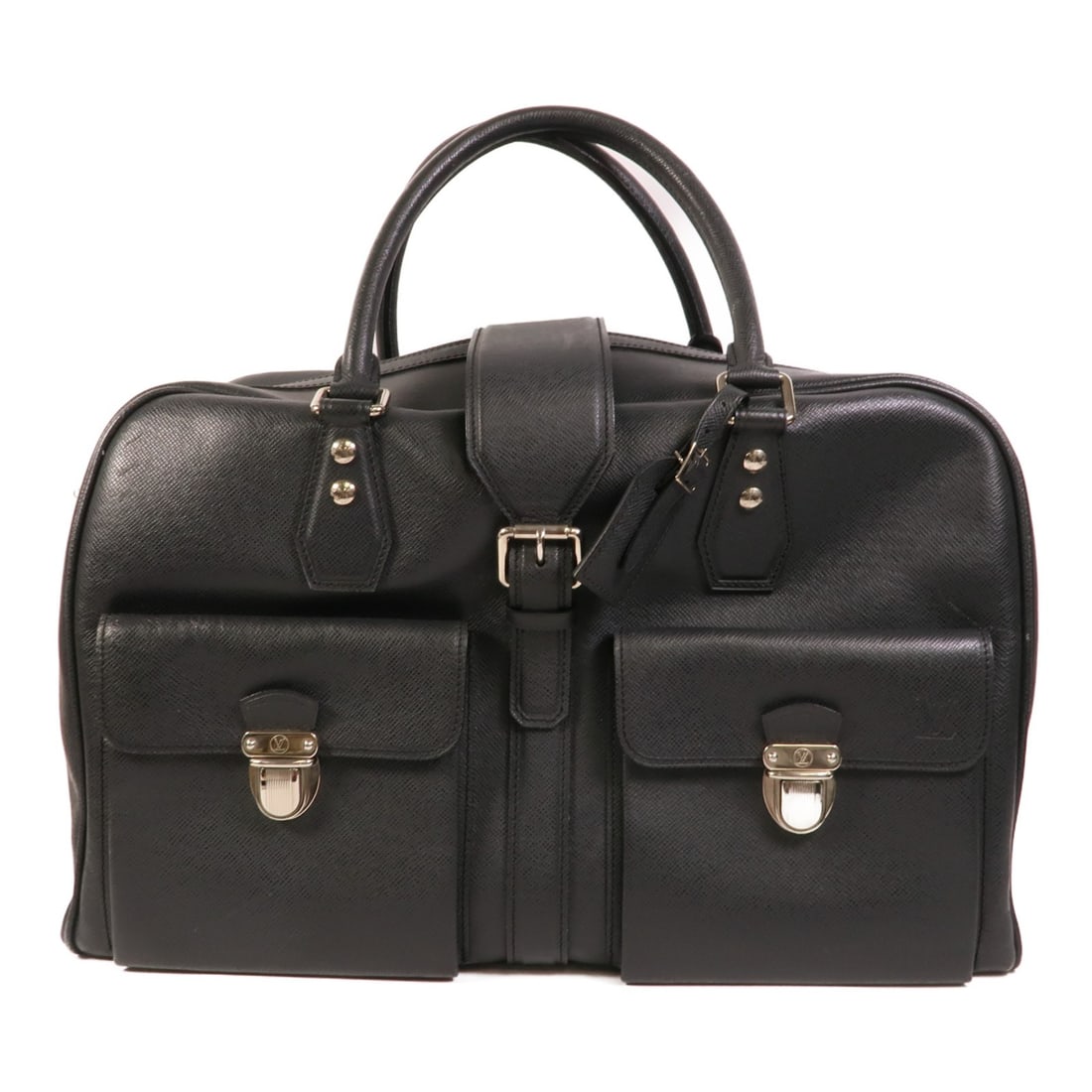 Louis Vuitton Taiga Black Calfskin Ivan Travel Bag M32502 (1 of 18)