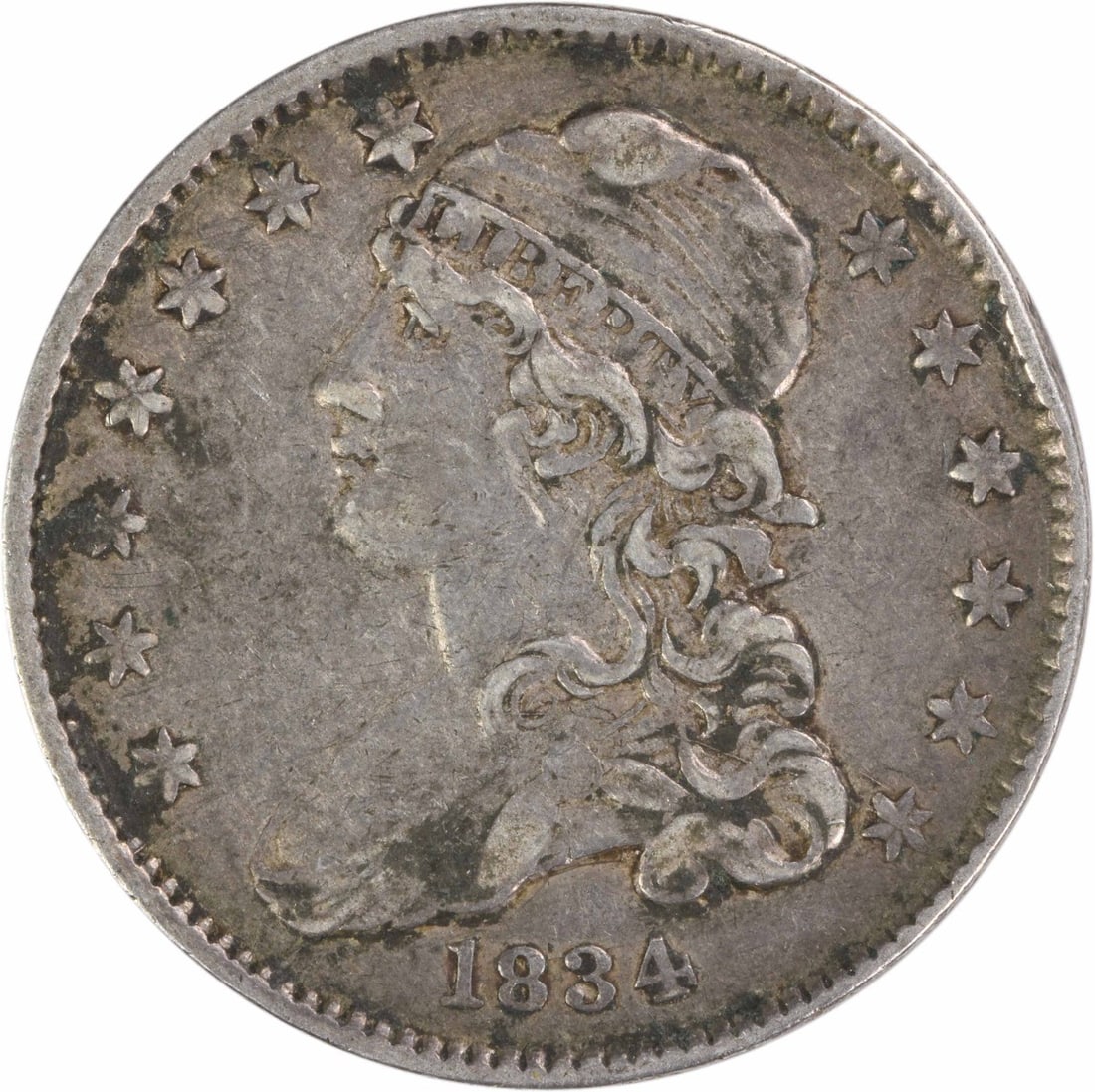1834 Capped Bust Quarter Extra Fine Philadelphia Uncertified (1 of 2)
