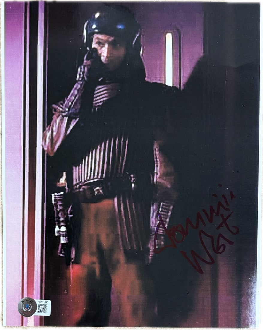 Autographed 8x10 Photo Dominic West Star Wars Phantom Menace Beckett Authenticated: Autographed 8x10 Photo Dominic West Star Wars Phantom Menace Beckett Authenticated This is an autographed 8x10 photograph signed by Dominic West, who portrayed a palace guard in Star Wars: The Phantom