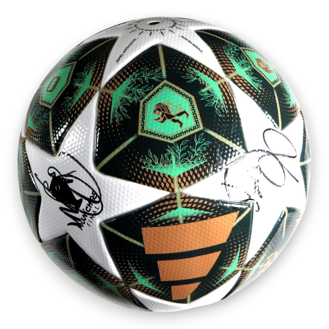 Autographed Paris Saint-Germain FC 2025 Soccer Ball Signed by Kimpembe and Others: Autographed Paris Saint-Germain FC 2025 Soccer Ball Signed by Kimpembe and Others This autographed soccer ball is signed by members of the 2025 Paris Saint-Germain FC team, including Luis Enrique, Ous