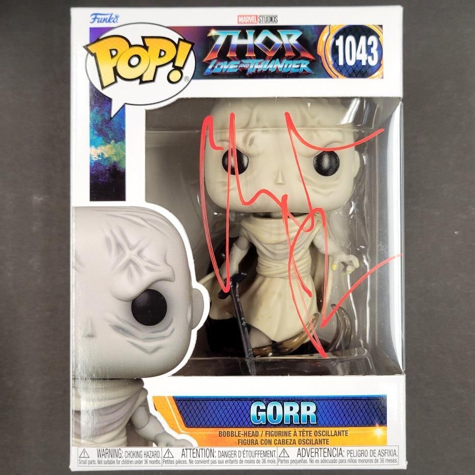 Christian Bale Autographed Gorr Funko Pop Marvel Thor Beckett (1 of 7)