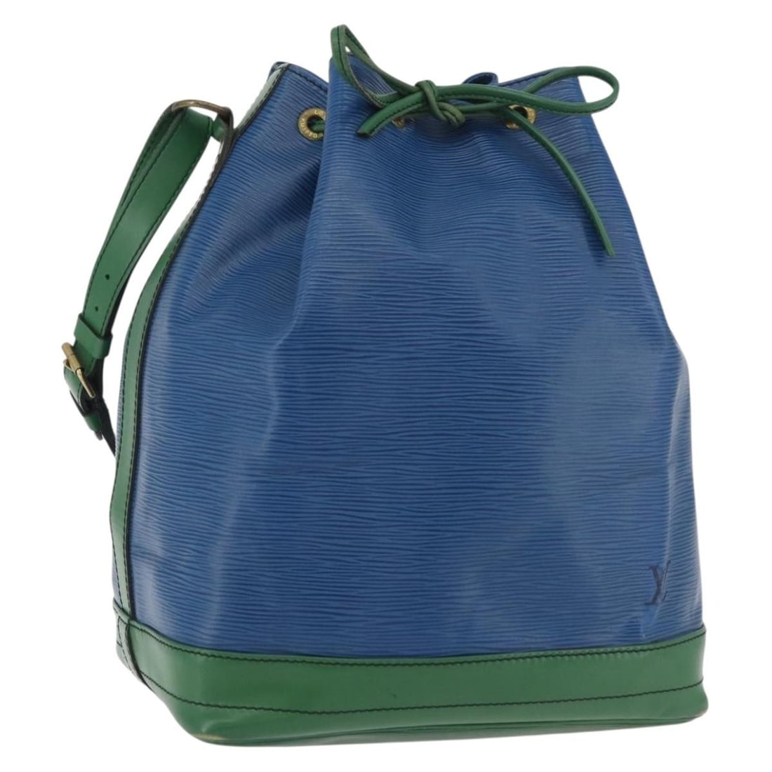 Louis Vuitton Noe Blue Epi Leather Bicolor Unisex Shoulder Bag (1 of 18)