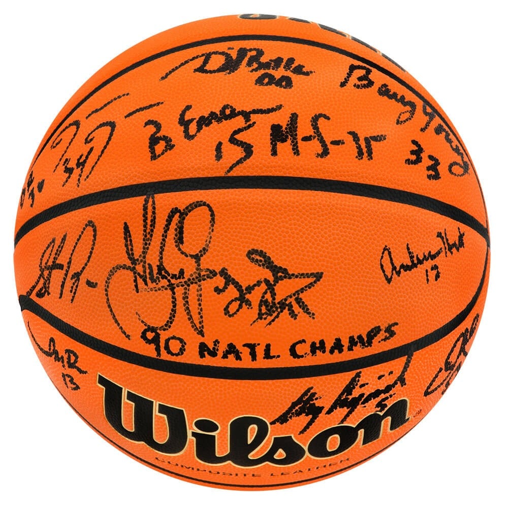1990 UNLV Runnin' Rebels Signed Wilson Basketball 13 Autographs Champs Inscription (1 of 1)