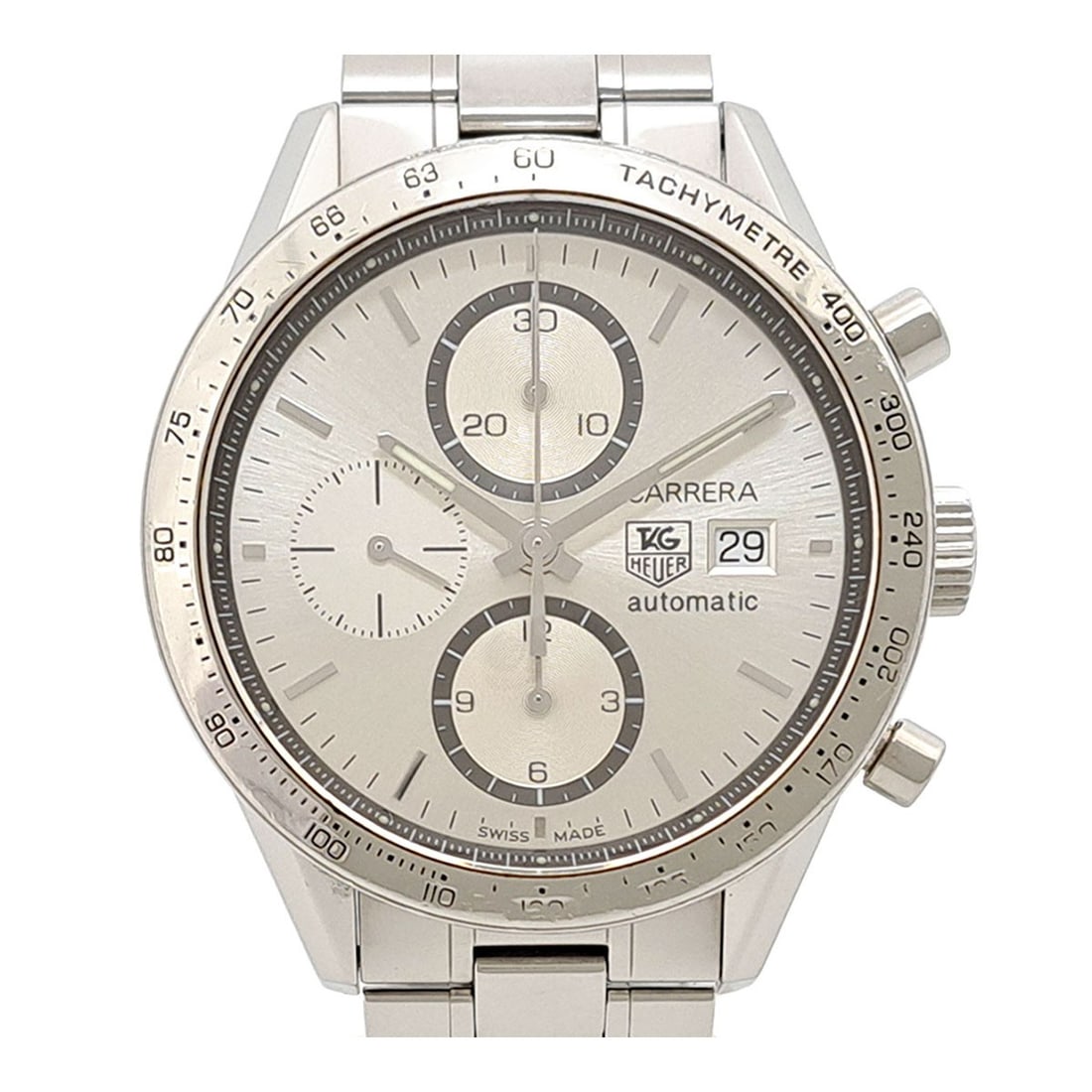 TAG Heuer Carrera Calibre 16 automatic stainless steel men's watch CV2017.BA0794 (1 of 8)
