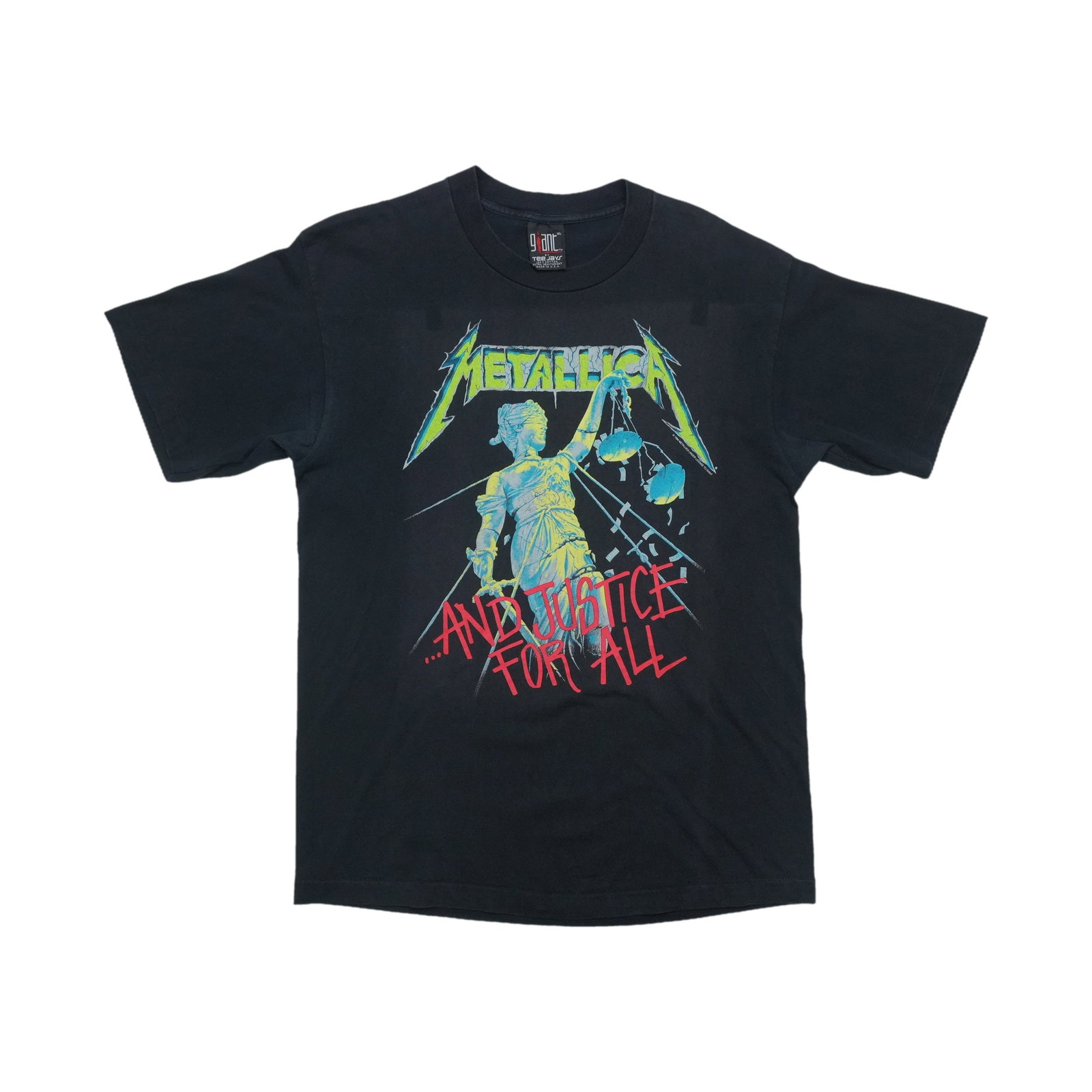 Vintage 1994 Metallica Justice for All Black Cotton Shirt XL (1 of 5)