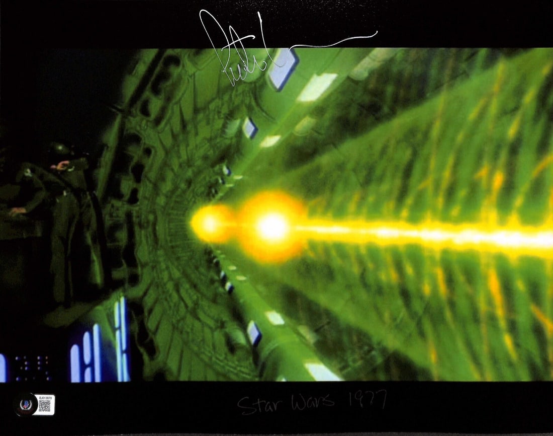 Peter Kuran Signed 11x14 Photo ILM Animator Beckett Certified: Peter Kuran Signed 11x14 Photo ILM Animator Beckett Certified This stunning 11x14 photograph features the signature of renowned ILM animator Peter Kuran, captured in a striking silver permanent marker