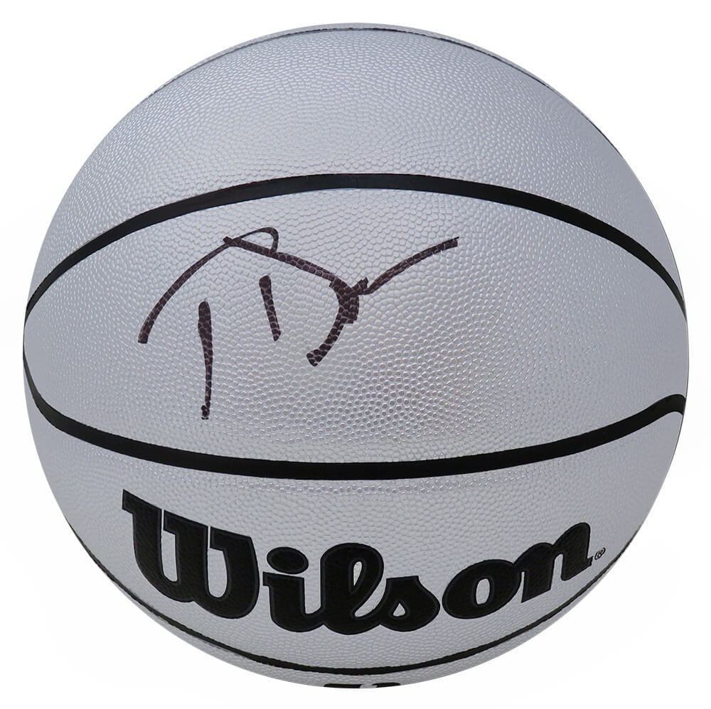 Joe Dumars Signed Silver Wilson NBA Basketball with Hologram COA: Joe Dumars Signed Silver Wilson NBA Basketball with Hologram COA This is a signed silver Wilson full-size NBA basketball featuring the autograph of Joe Dumars, a celebrated player for the Detroit Pist