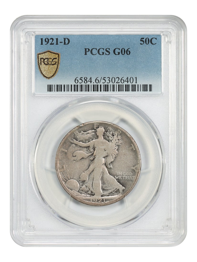 PCGS Good 6 1921-D Walking Liberty Half Dollar Key Date (1 of 5)