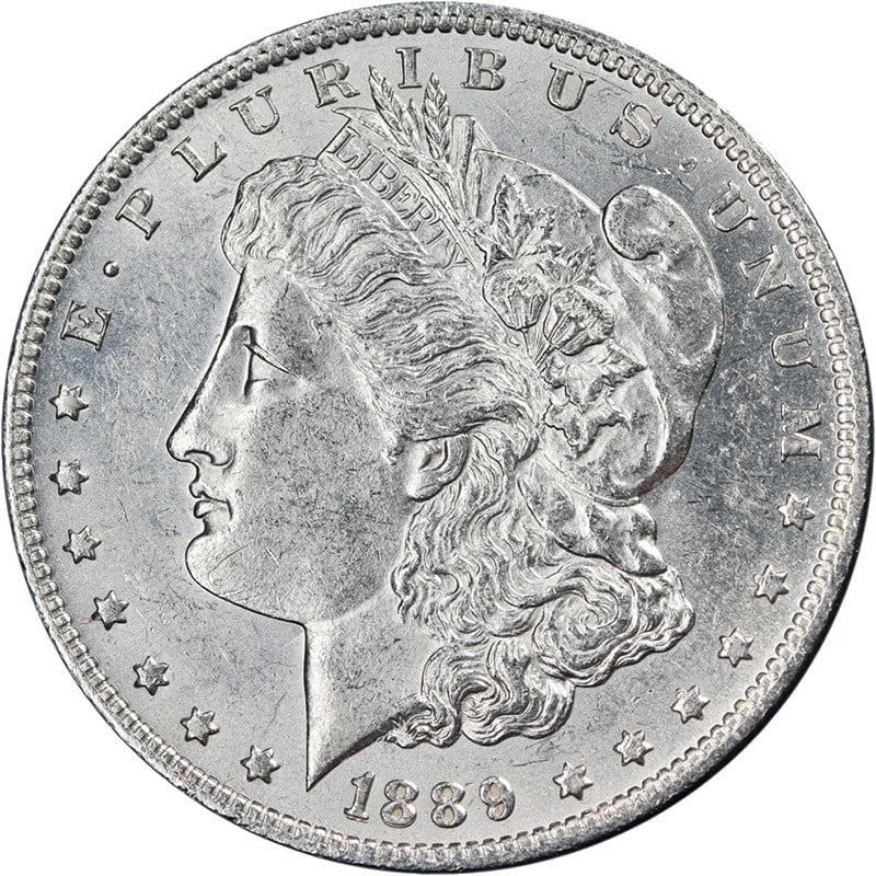 VAM 6 1889-O Morgan Silver Dollar With Doubled Date AU/BU: VAM 6 1889-O Morgan Silver Dollar With Doubled Date AU/BU This 1889-O Morgan Silver Dollar features a doubled date and is classified as VAM 6. Graded as Choice AU/BU, the coin displays fantastic luste