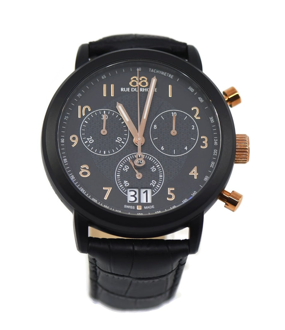 88 Rue Du Rhone Two Tone Stainless Steel Quartz Watch 45mm Ref 87WA130023: 88 Rue Du Rhone Two Tone Stainless Steel Quartz Watch 45mm Ref 87WA130023 This elegant two-tone wristwatch from Rue Du Rhone combines style and functionality. Featuring a durable stainless steel case 