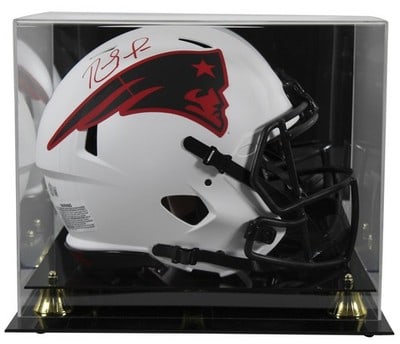 Randy Moss autographed Patriots Lunar Speed Proline helmet with display case BAS (1 of 5)