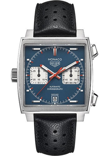 Tag Heuer Monaco Blue Dial Chronograph Watch CAW211P.FC6356 with Card 2020 (1 of 8)