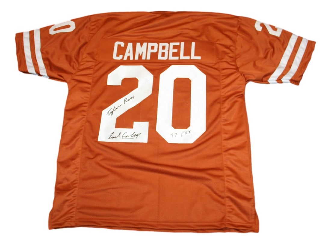 Texas Longhorns XL Jersey Signed by Earl Campbell JSA Auto (1 of 4)