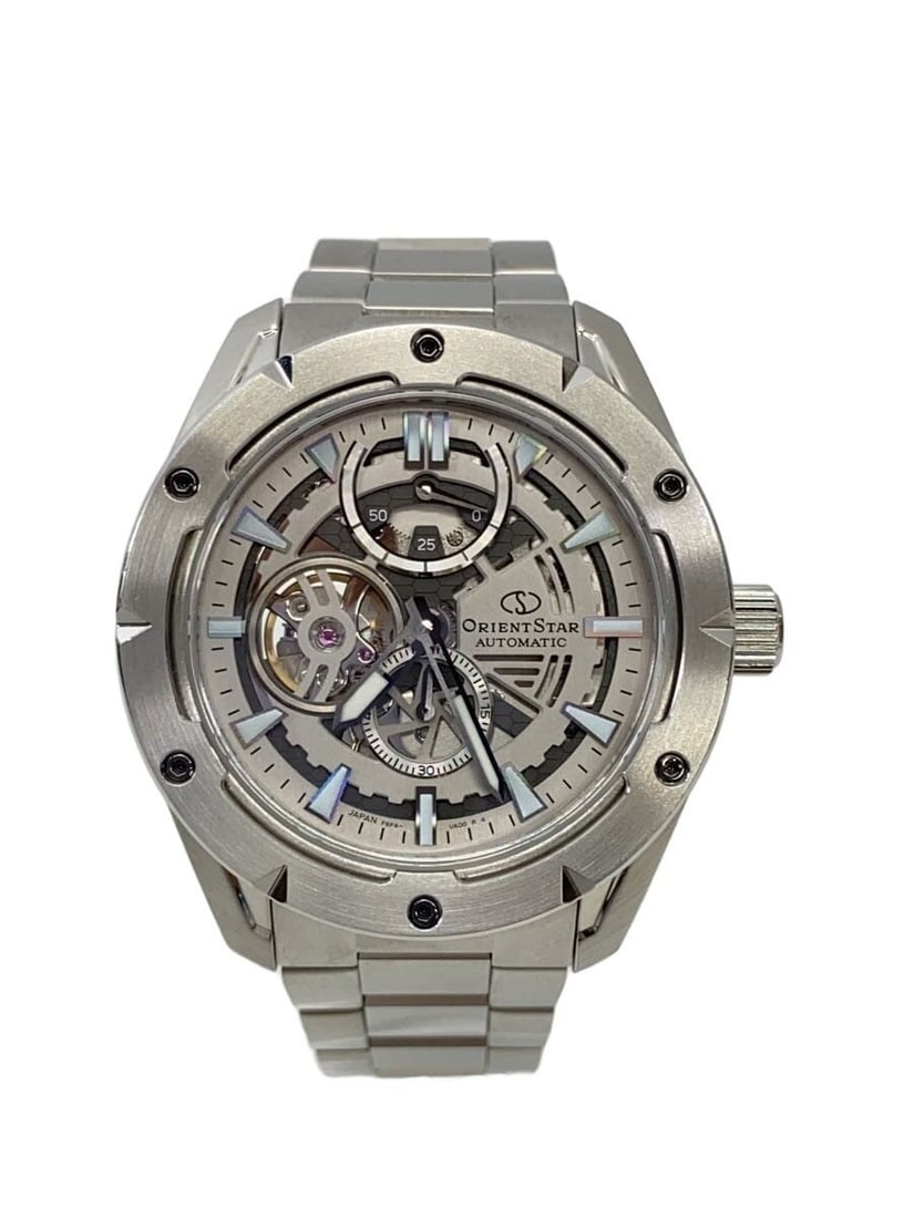 Orient Star Men's Wristwatch F6F4-UAF0 Japan: Orient Star Men's Wristwatch F6F4-UAF0 Japan This ORIENT STAR F6F4-UAF0 men's wristwatch is a pre-owned timepiece from Japan. It features a case measuring 5 cm in height and 4.5 cm in width, with a di