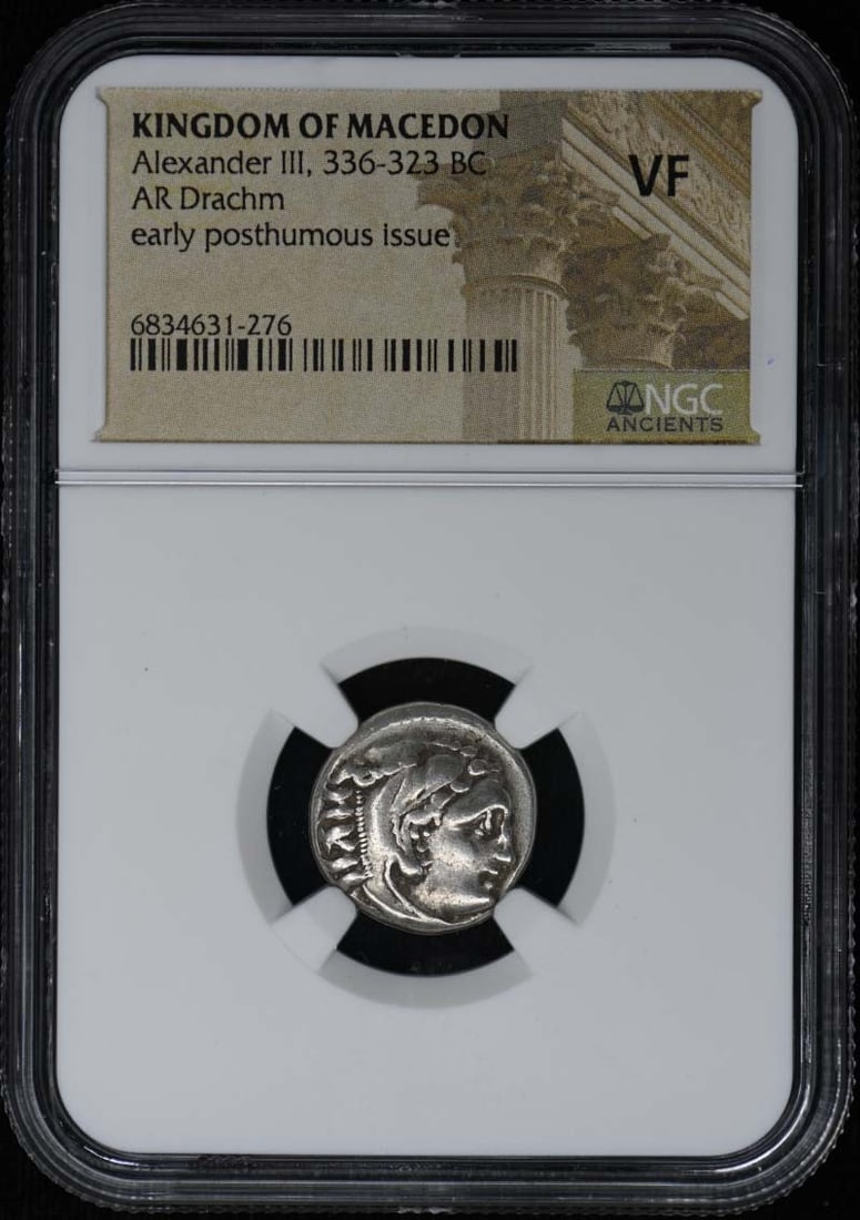 NGC VF Silver Drachm Coin from Alexander III Macedon Kingdom (1 of 2)
