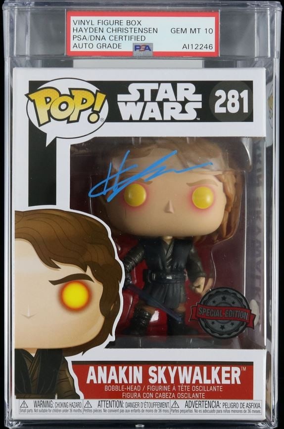 Anakin Skywalker Funko Pop Signed by Hayden Christensen PSA/DNA Encapsulated (1 of 2)