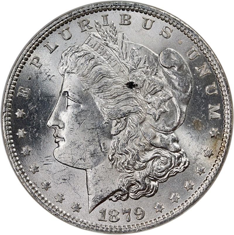 1879-O NGC Certified Morgan Silver Dollar MS63 Uncirculated Strong Strike: 1879-O NGC Certified Morgan Silver Dollar MS63 Uncirculated Strong Strike This 1879-O Morgan Silver Dollar showcases exceptional eye appeal with a brilliant luster and a strong strike. It features a b