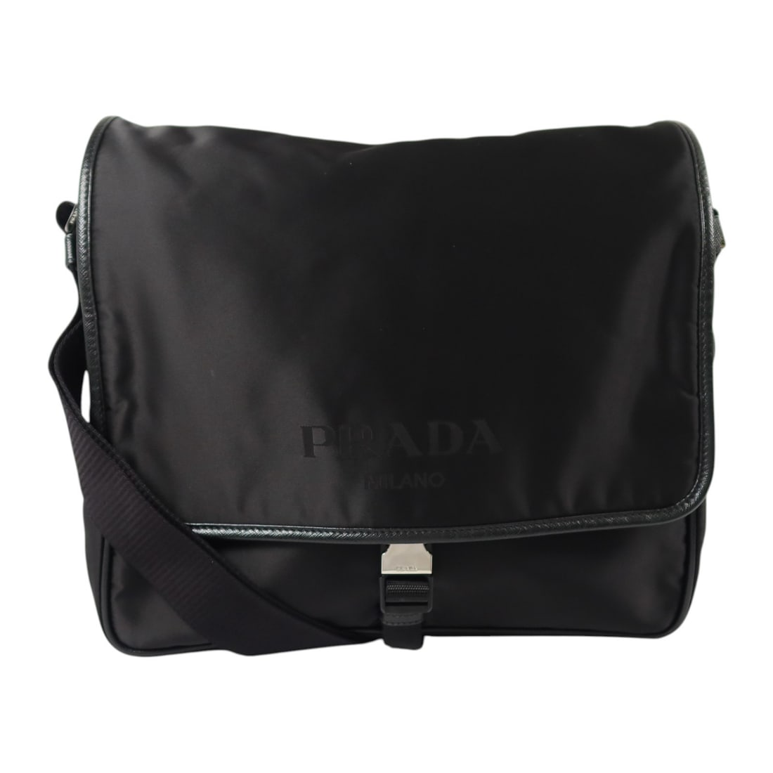 Prada Black Nylon Crossbody Messenger Shoulder Bag 2VD166 (1 of 14)