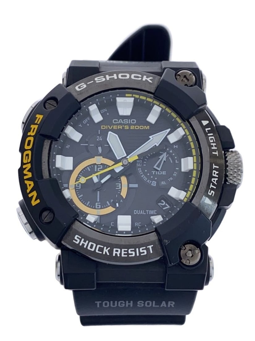 Casio G Shock GWF A1000 1AJF Black Men's Wristwatch: Casio G Shock GWF A1000 1AJF Black Men's Wristwatch This CASIO G-SHOCK GWF-A1000-1AJF men's wristwatch is a pre-owned, slightly used item in relatively clean condition. Made in Japan, it features a bl