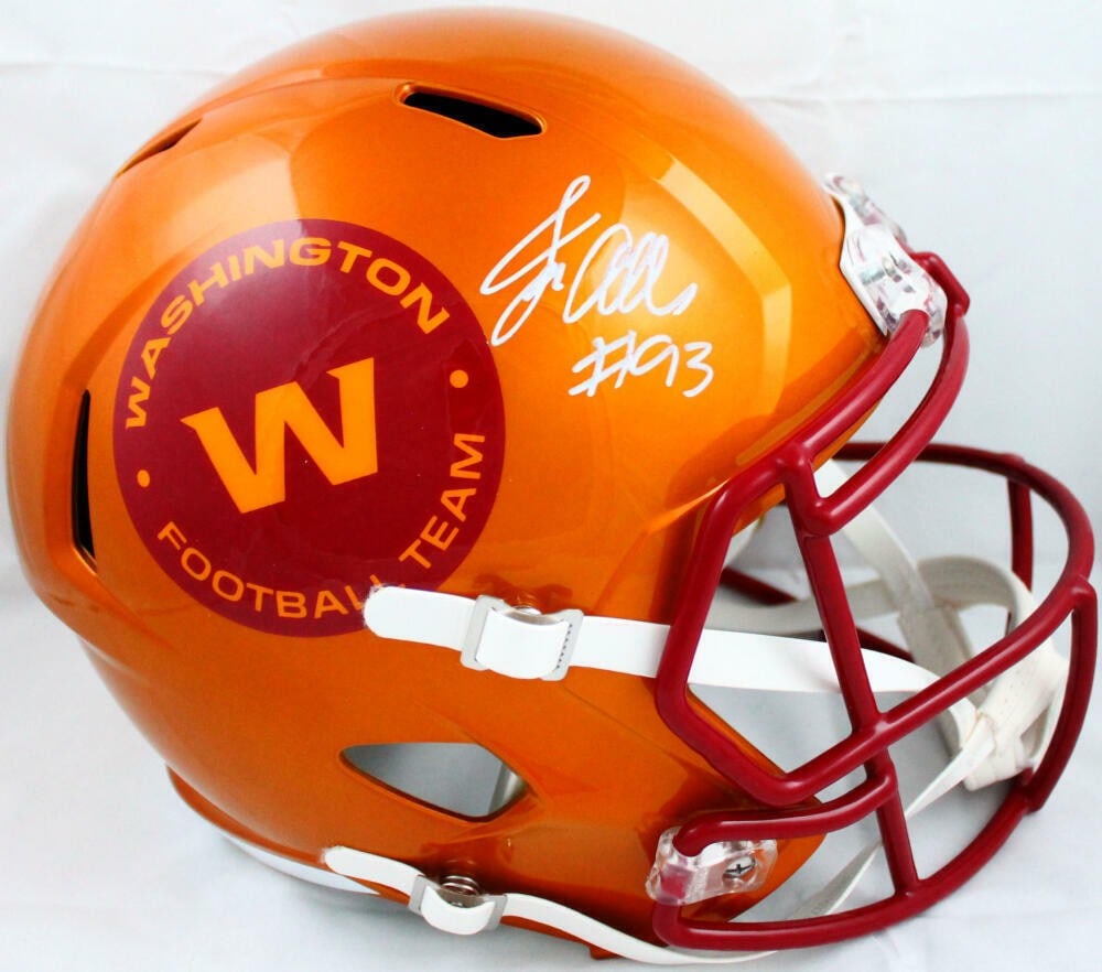 Jonathan Allen Autographed Washington Football Team Full Size Helmet Beckett Authenticated (1 of 10)