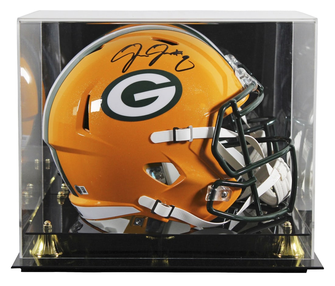 Josh Jacobs Autographed Green Bay Packers Full Size Helmet with Beckett Authentication: Josh Jacobs Autographed Green Bay Packers Full Size Helmet with Beckett Authentication This autographed Riddell Full Size Speed Rep Helmet is personally signed by Josh Jacobs of the Green Bay Packers,
