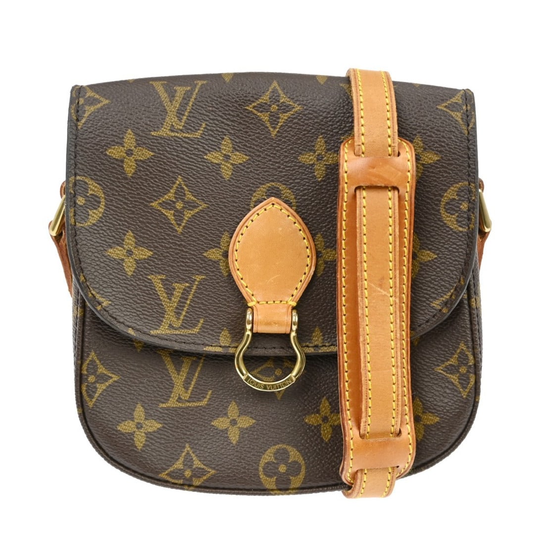 Louis Vuitton Saint Cloud PM Monogram Canvas Small Shoulder Bag M51244: Louis Vuitton Saint Cloud PM Monogram Canvas Small Shoulder Bag M51244 This is a vintage Louis Vuitton Saint Cloud PM shoulder bag crafted from signature monogram canvas with leather trim. The bag fea