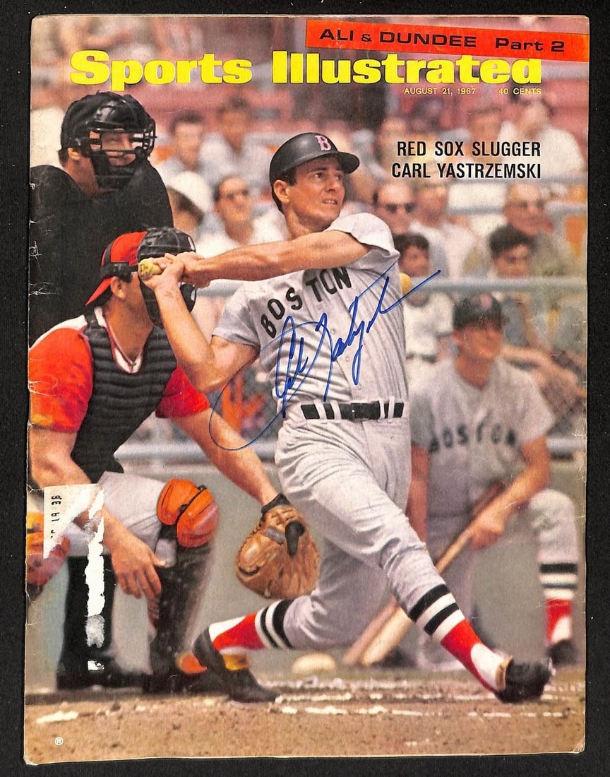 Autographed Sports Illustrated 8 21 1967 Magazine PSA DNA Boston Red Sox Yastrzemski (1 of 3)