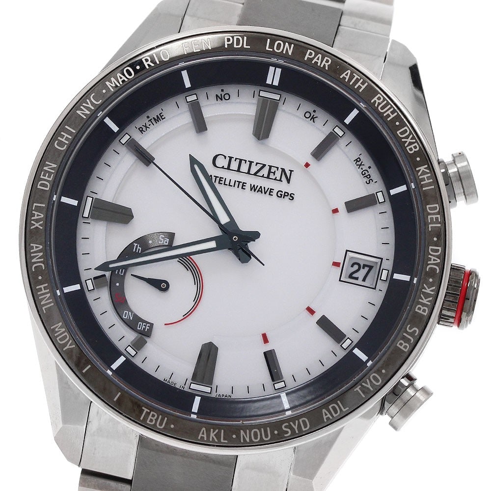 Citizen Attesa Titanium Solar Radio Controlled Men's Date Watch (1 of 7)