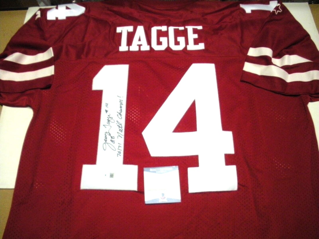 Jerry Tagge Nebraska Huskers Signed Starter Jersey Beckett COA (1 of 2)