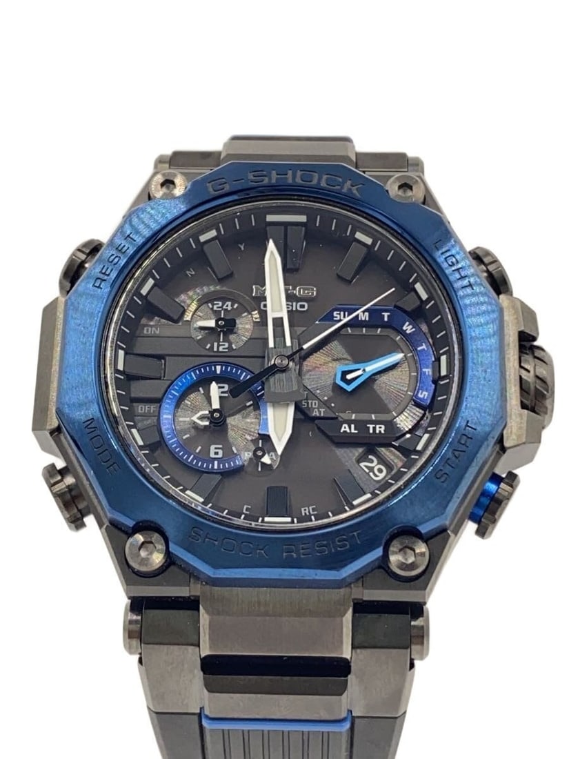 Casio G Shock MTG B2000B 1A2JF Black Rubber Wristwatch: Casio G Shock MTG B2000B 1A2JF Black Rubber Wristwatch This is a pre-owned CASIO G-SHOCK MTG-B2000B-1A2JF men's wristwatch, featuring a durable black rubber band and a robust case. Manufactured in Jap