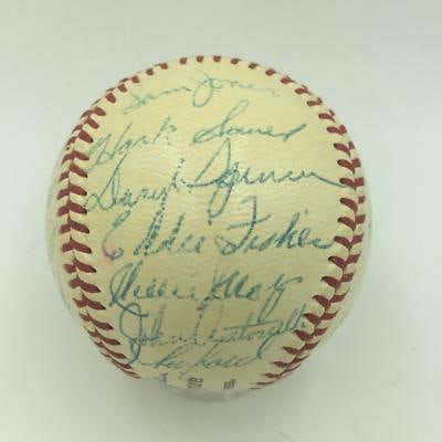 1959 San Francisco Giants signed baseball 25 autographs JSA COA Willie Mays (1 of 10)