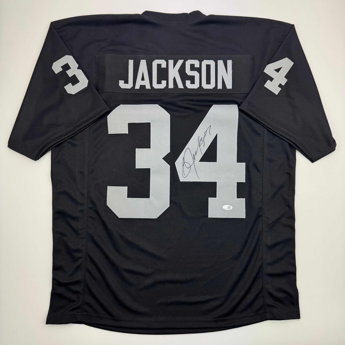 Autographed Bo Jackson Oakland Raiders Black Jersey JSA COA (1 of 4)