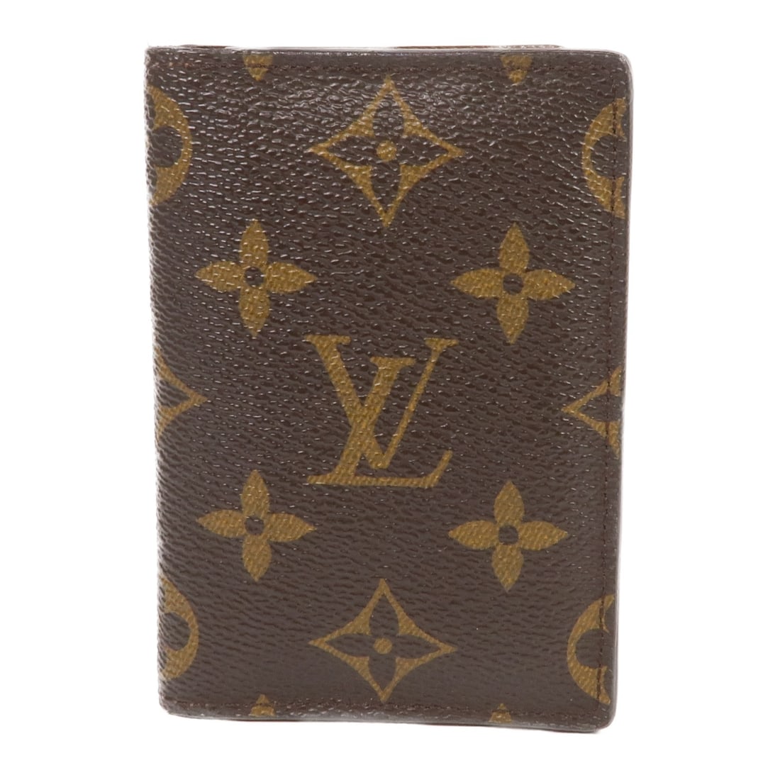 LOUIS VUITTON Pocket Organizer M60502 Monogram Brown Card Case: LOUIS VUITTON Pocket Organizer M60502 Monogram Brown Card Case This elegant Louis Vuitton Pocket Organizer Card Case features the iconic Monogram pattern crafted from durable PVC coated canvas in a ri