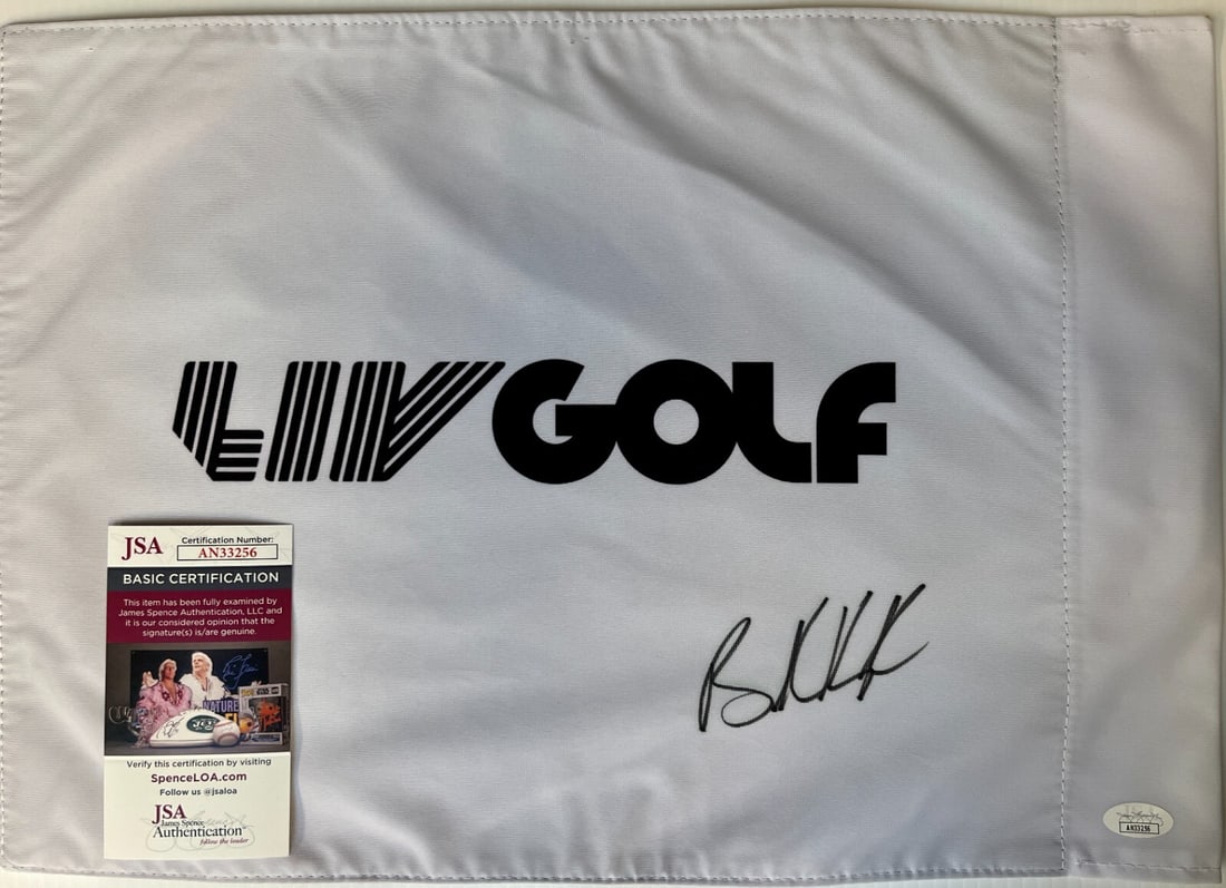 Brooks Koepka Signed LIV Golf #18 Pin Flag JSA Authenticated (1 of 2)