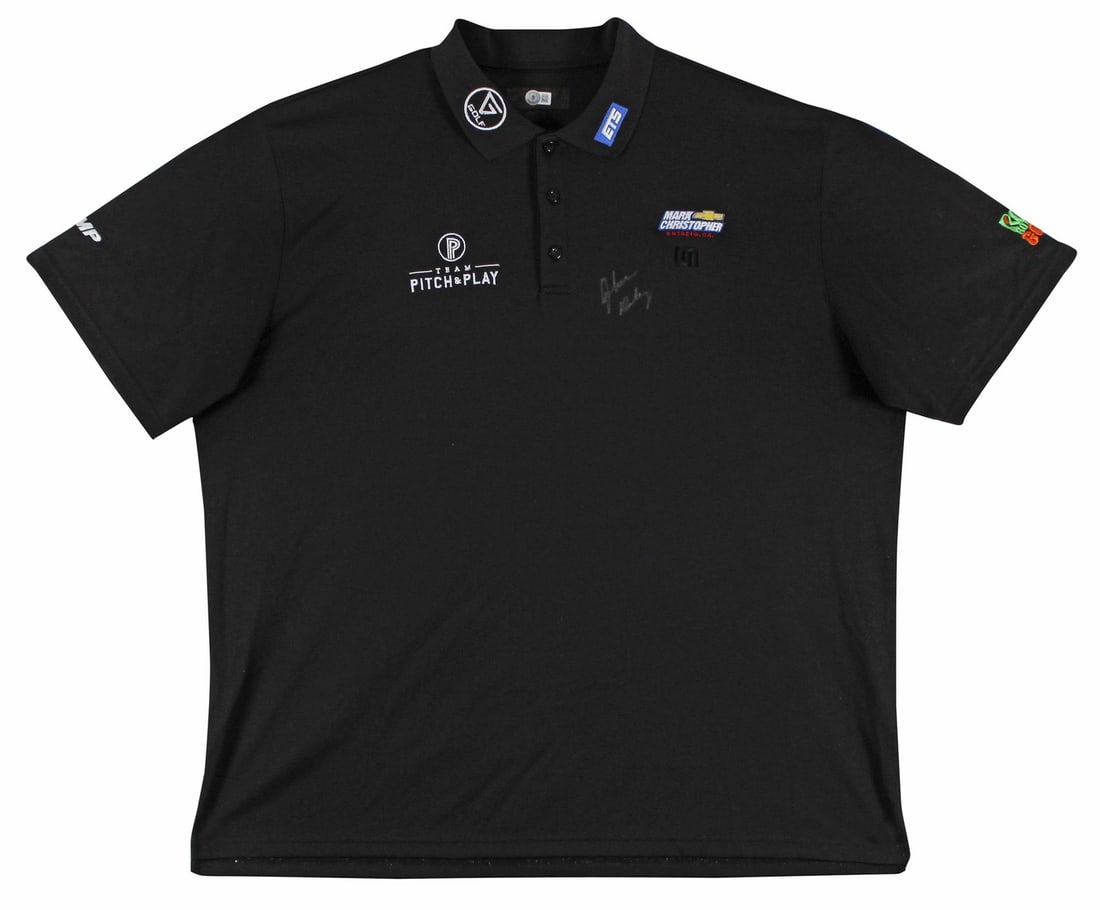 John Daly Signed Match Worn Black Loudmouth Polo Shirt BAS Authentic (1 of 10)