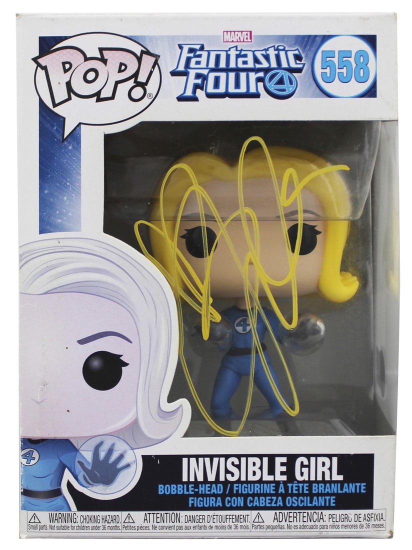 Jessica Alba Signed Fantastic Four Invisible Girl Funko Pop BAS: Jessica Alba Signed Fantastic Four Invisible Girl Funko Pop BAS This is an original, autographed Invisible Girl #558 Funko Pop Vinyl Figure, personally signed by actress Jessica Alba, known for her ro